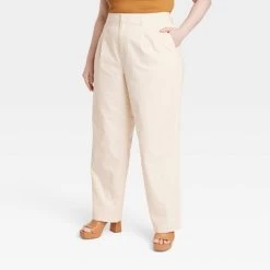 Women's High-Rise Pleat Front Straight Chino Pants - A New Day™ -A New Day Discount Mall GUEST b16bc2f1 ff5e 401e afe5 3c838cc1df13