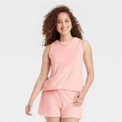 Women's Terry Tank Top - A New Day™ Blush -A New Day Discount Mall GUEST b397b9ae 3746 42f8 943e d64ffc6a3f4f