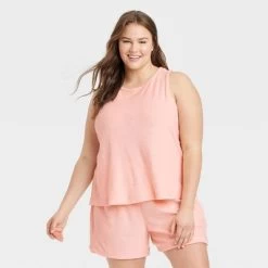 Women's Terry Tank Top - A New Day™ Blush -A New Day Discount Mall GUEST b3e54c06 5f97 46dd a9cd dde87b2e9b94