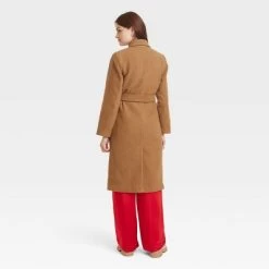 Women's Essential Wool Overcoat Jacket - A New Day™