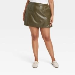 Women's Mini Faux Leather Skirt - A New Day™ -A New Day Discount Mall GUEST bc01a258 cce4 4f92 a734 574bcf342037
