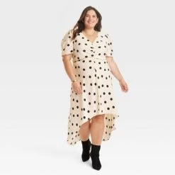 Women's Crepe Short Sleeve Midi Dress - A New Day™ -A New Day Discount Mall GUEST bee991e7 b883 4a7d 8ccb faf681c2b9c1
