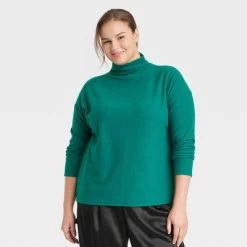 Women's Long Sleeve Mock Turtleneck T-Shirt - A New Day™ -A New Day Discount Mall GUEST bf4d2f05 393d 4922 856e 69d4d71cfba0