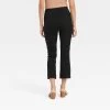 Women's Super-High Rise Slim Fit Cropped Kick Flare Pull-On Pants - A New Day™ Black 18