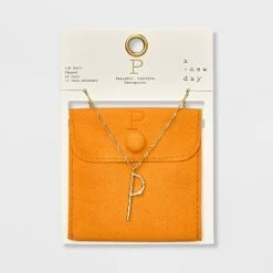Gold Dipped Scattered Cubic Zirconia Initial Pendant Necklace - A New Day™ Gold 38 Gold Dipped Scattered Cubic Zirconia Initial Pendant Necklace - A New Day™ Gold -A New Day Discount Mall GUEST c1d99bcd 851e 4d66 880c df39a365452a