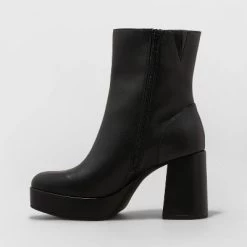 Women's Blythe Platform Boots - A New Day™ Black