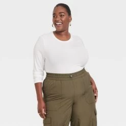 Women's Long Sleeve Slim Fit Crewneck T-Shirt - A New Day™ -A New Day Discount Mall GUEST c77a2dee 26d0 437b 943d 8015d2e6d7e2