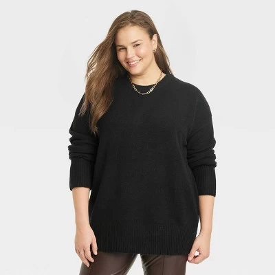 Women's Crewneck Tunic Pullover Sweater - A New Day™ 3 Women's Crewneck Tunic Pullover Sweater - A New Day™ - Image 3