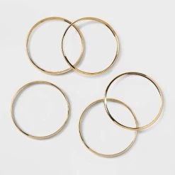Domed Bangle Bracelet Set 5pc - A New Day™ Gold -A New Day Discount Mall GUEST c93e4529 2e16 4f11 b1e5 d534fbf70ca9