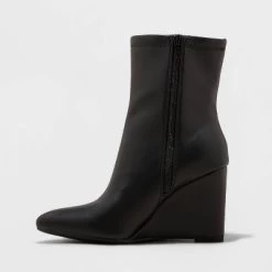 Women's Jocelyn Wedge Stretch Dress Boots - A New Day™