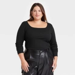 Women's Long Sleeve Slim Fit T-Shirt - A New Day™ -A New Day Discount Mall GUEST cb0bfca3 e85a 41a8 a9a8 1cc34312eb72