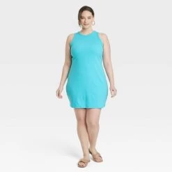 Women's Rib Racer Shift Dress - A New Day™ -A New Day Discount Mall GUEST cce5c602 8f32 42ce 8760 f036e5ffc45e