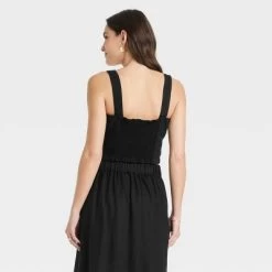 Women's Linen Slim Fit Tank Top - A New Day