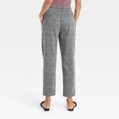 Women's High-Rise Slim Straight Fit Ankle Pull-On Pants - A New Day™ Heathered Gray XS