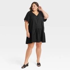 Women's Flutter Short Sleeve Mini Shift Dress - A New Day™ -A New Day Discount Mall GUEST ddda7ef9 0ffd 420c 8ccc fbf33c821973