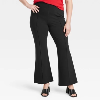 Women's High-Rise Pull-On Flare Pants - A New Day™ 3 Women's High-Rise Pull-On Flare Pants - A New Day™ - Image 3