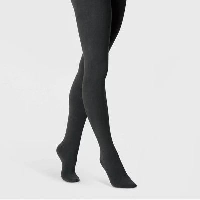 Women's Flat Knit Fleece Lined Tights - A New Day™ 2 Women's Flat Knit Fleece Lined Tights - A New Day™ - Image 2