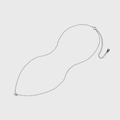 Sterling Silver Cubic Zirconia Pendant Necklace - A New Day™ Silver 2 Sterling Silver Cubic Zirconia Pendant Necklace - A New Day™ Silver - Image 2