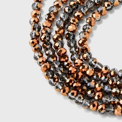 Beaded Multi-Strand Necklace Set 5pc - A New Day™ 3 Beaded Multi-Strand Necklace Set 5pc - A New Day™ - Image 3