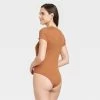 Women's Ribbed T-Shirt Bodysuit - A New Day™